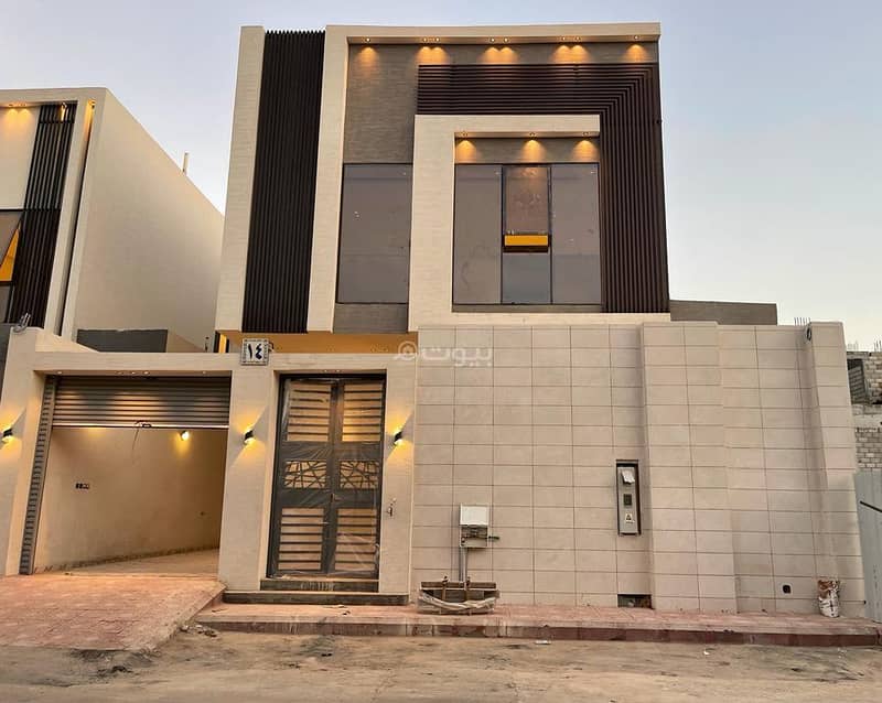 Contiguous villa, 3 floors, internal staircase, Al Narjis, north of Riyadh
