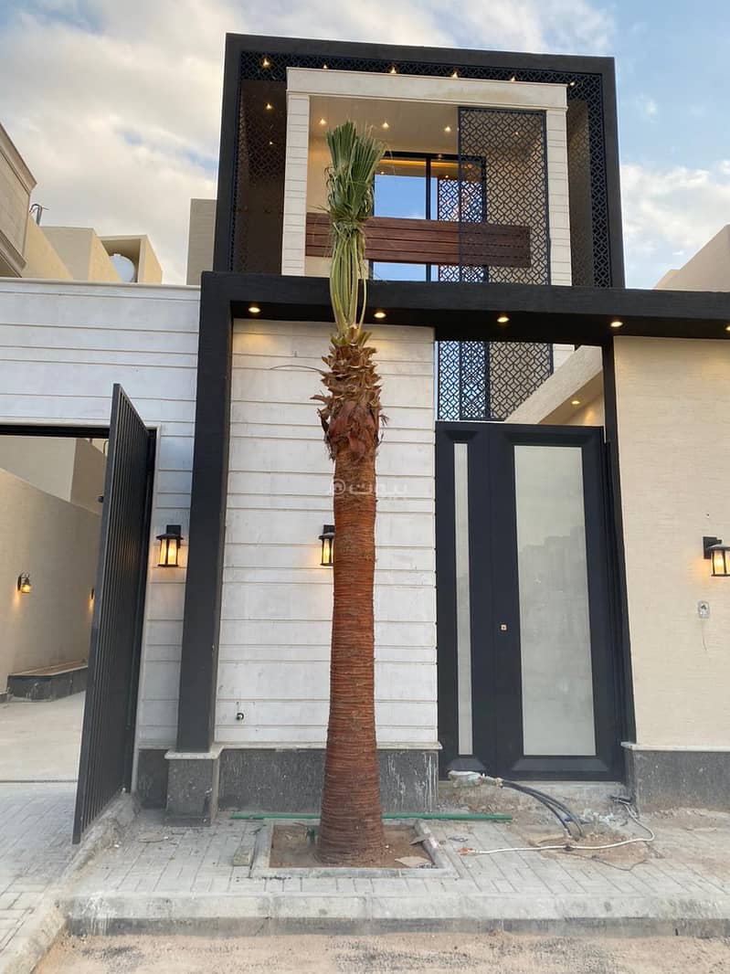 3-story villa + apartment for sale in Al-Arid district, north of Riyadh
