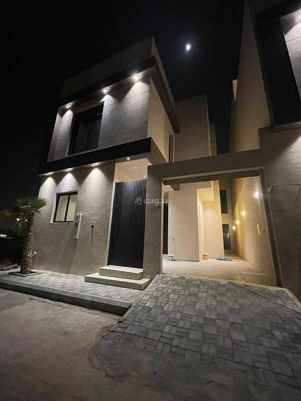 4 bedroom villa for rent on Ibn Hammad bin Zaid Street, Riyadh in a modern duplex villa in Al-Muhaidib area with an area of 225 square meters