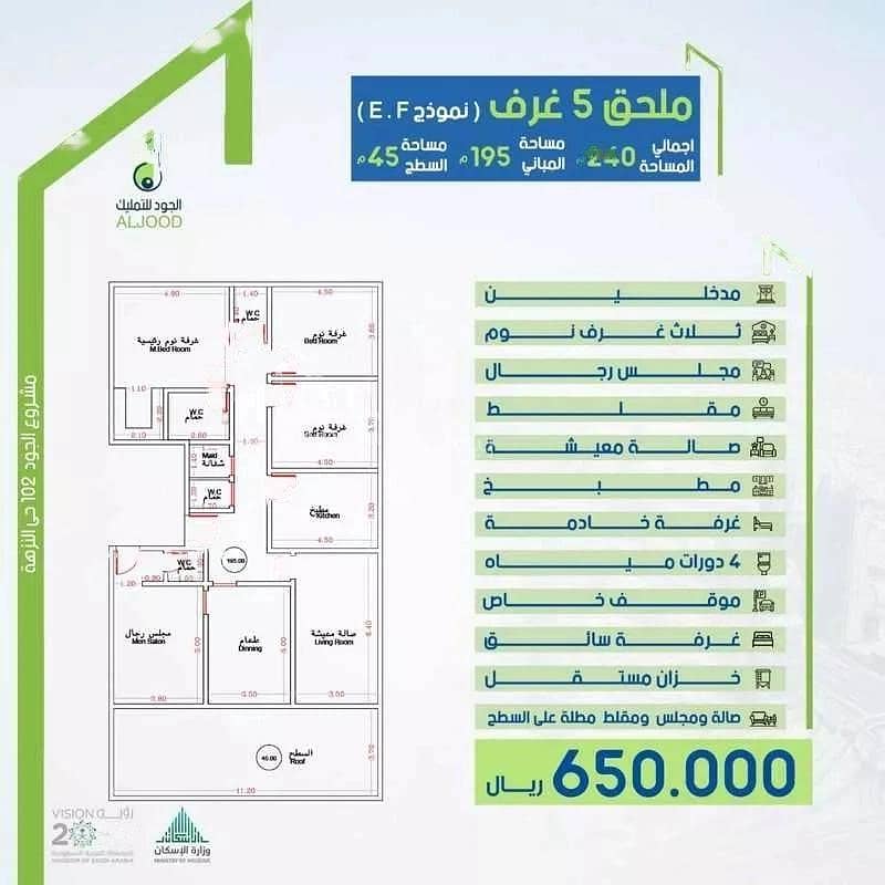 4 Bedroom Apartment For Sale on Al Rawdah Street, Jeddah
