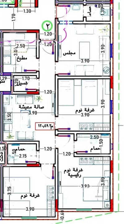 3 Bedroom Flat for Sale in North Jeddah, Jeddah - 3 bedroom apartment for sale on King Abdulaziz Street, Jeddah