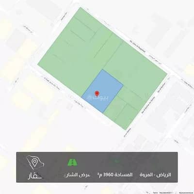ارض تجارية  للبيع في الرياض، منطقة الرياض - أرض تجارية للبيع في حي المروة، الرياض