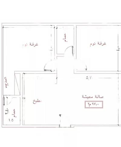 شقة 2 غرفة نوم للبيع في جدة، المنطقة الغربية - شقة من ٢ غرفة للبيع في الفيحاء، جدة