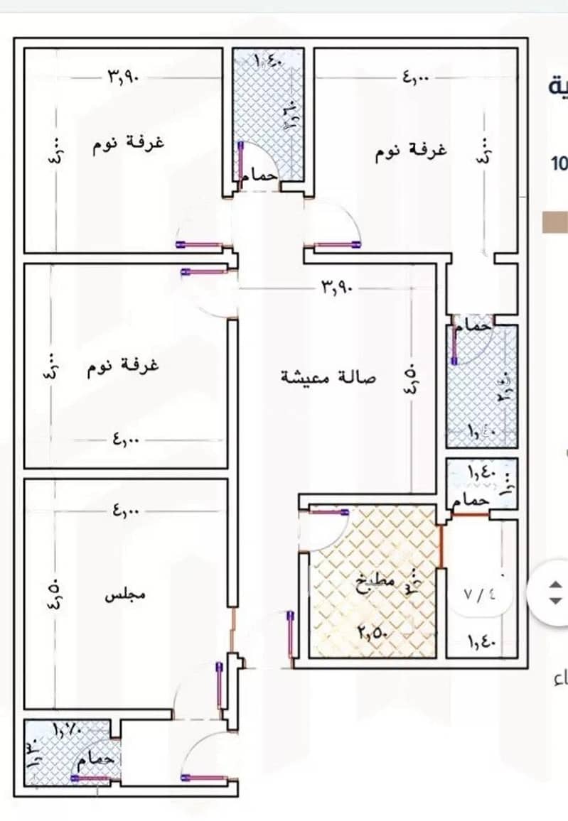 شقة 4 غرف نوم للبيع في شارع الملك العبدالله، جدة
