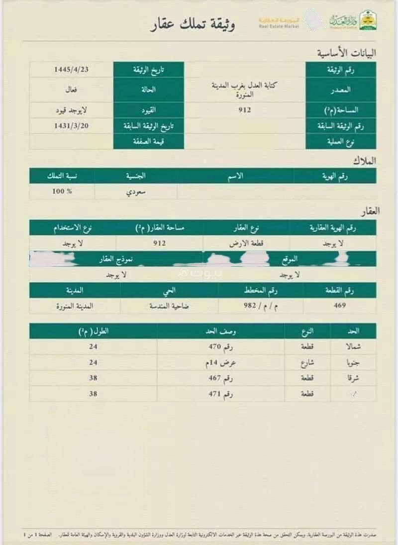 Land For Sale in Al Mendas, Al Madinah Al Munawwarah