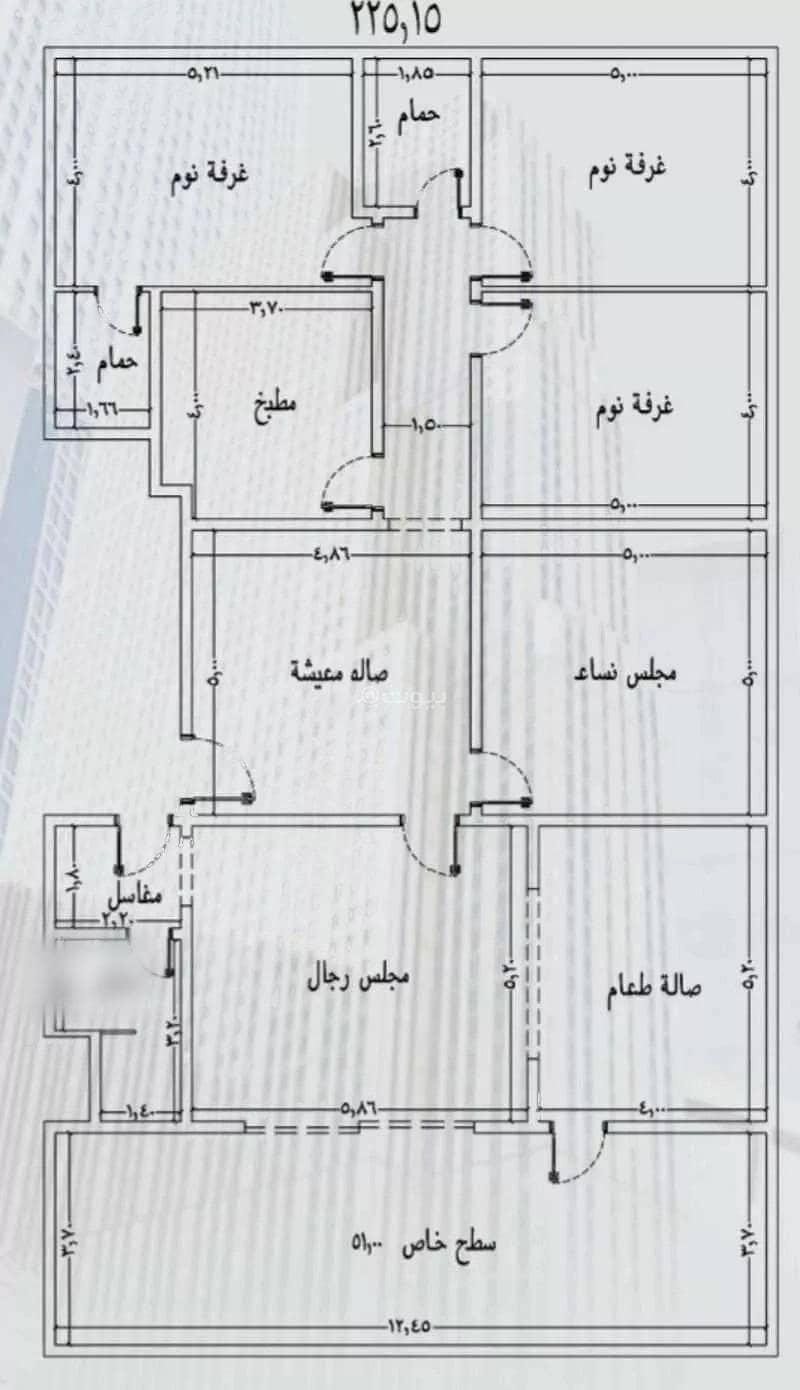 شقة 4 غرف للبيع شارع ابو بكر الصديق، جدة