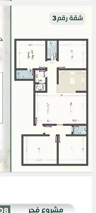4 Bedroom Flat for Sale in Jeddah, Western Region - 4 Rooms Apartment For Sale Abu Bakr Al-Siddiq Street, Jeddah