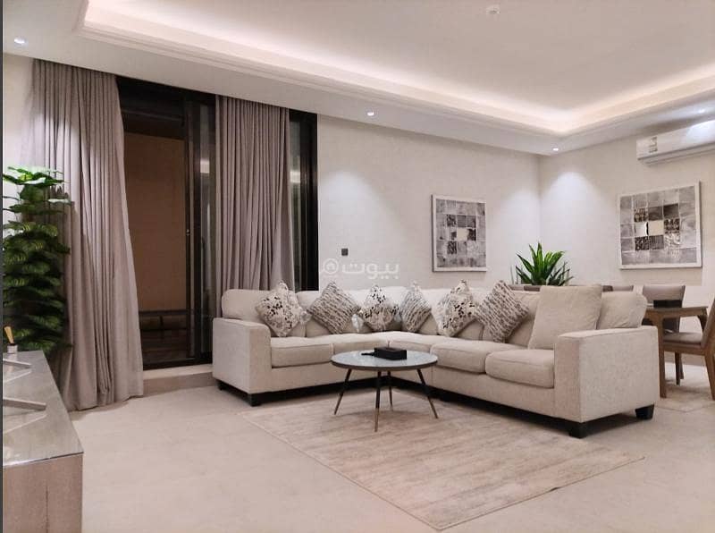 3-bedroom furnished apartment for rent in Al-Malqa neighborhood, north Riyadh