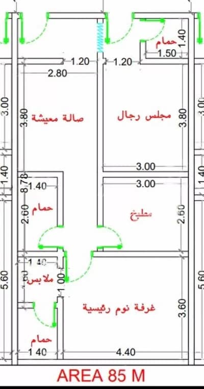 فلیٹ 2 غرفة نوم للبيع في شمال جدة، جدة - شقة ٢ غرفة للبيع في أبحر الشمالية، جدة