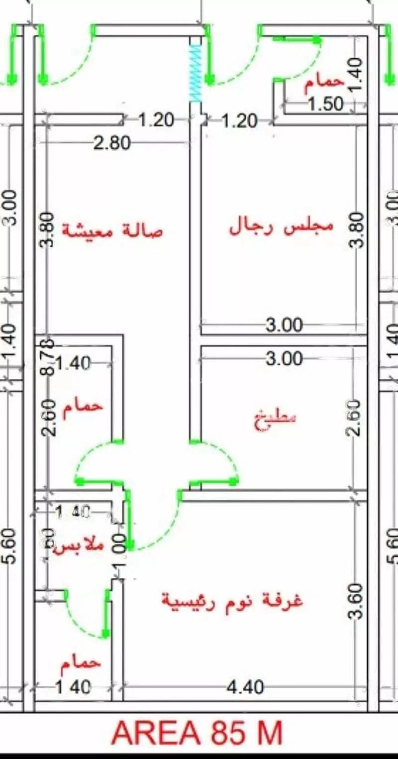 شقة ٢ غرفة للبيع في أبحر الشمالية، جدة