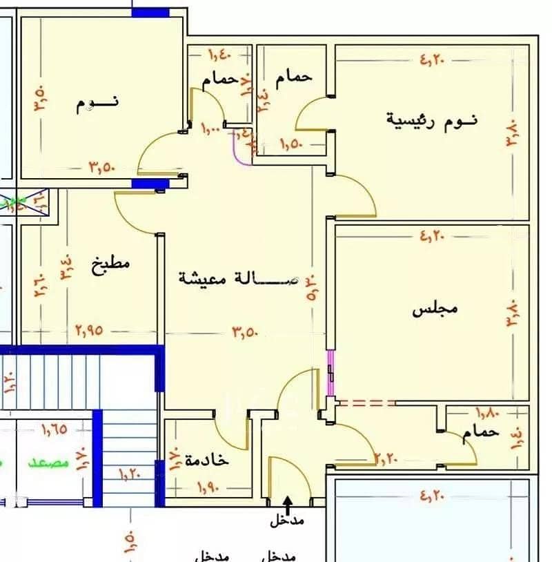 شقة 3 غرف نوم للبيع، شارع الواحة، جدة