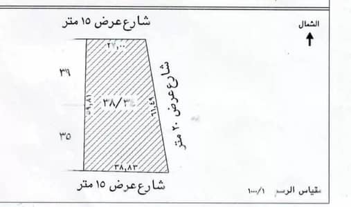 ارض تجارية  للبيع في وسط الرياض، الرياض - أرض للبيع في الضباط، وسط الرياض