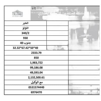 Residential Land for Sale in Al Lulu, Al Khobar - 0 Bedrooms Residential Land For Sale in Al Lulu, Al Khobar