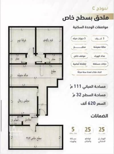 4 Bedroom Flat for Sale in North Jeddah, Jeddah - Apartment for Sale on Abu Bakr Al-Siddiq Street in AlSalamah, Jeddah