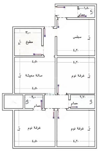 فلیٹ 4 غرف نوم للبيع في شمال جدة، جدة - شقة من 4 غرفة للبيع - المروة، جدة