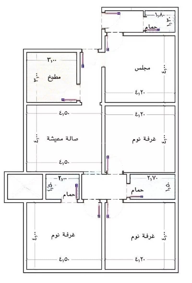 شقة من 4 غرفة للبيع - المروة، جدة