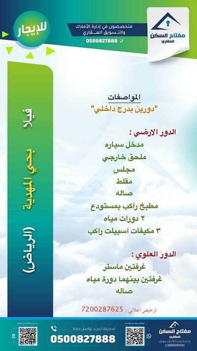 فیلا 4 غرف نوم للايجار في غرب الرياض، الرياض - فيلا 4 غرف نوم للإيجار في المهدية، الرياض