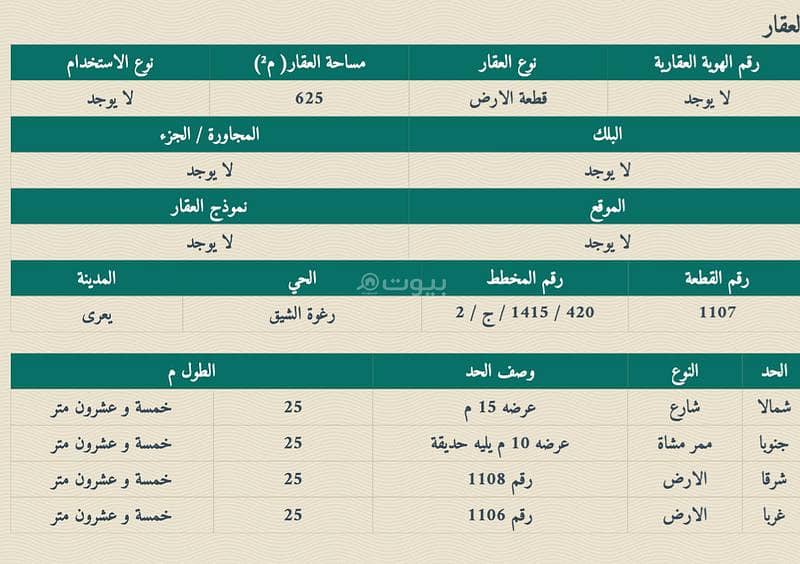 Commercial land in Al Barakah