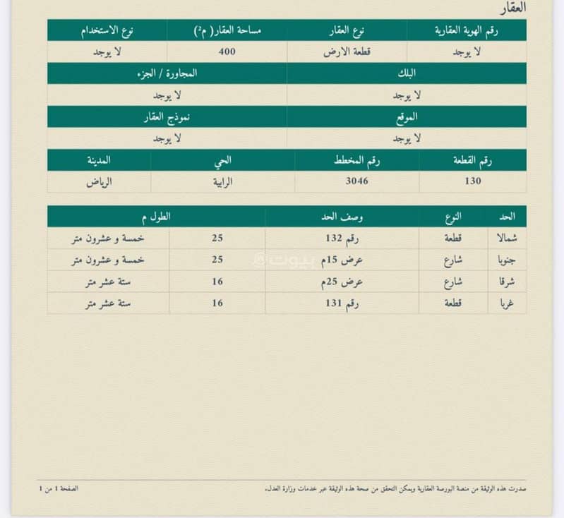 أرض للبيع في  عريض، جنوب الرياض