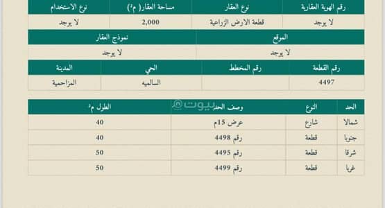 Residential Land for Sale in Hajaruh Aldhiybiuh Wakhadira - Land For Sale in Hujrat Al Dhaybiyah and Khadhraa, Riyadh