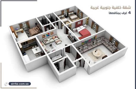 4 Bedroom Flat for Sale in North Jeddah, Jeddah - Apartment for sale in Al Rawdah, north of Jeddah