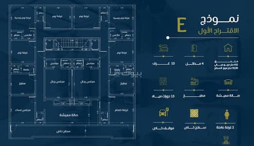 فلیٹ 10 غرف نوم للبيع في شمال جدة، جدة - ملحق للبيع الروضة