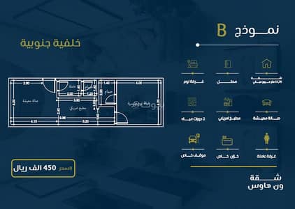 شقة 1 غرفة نوم للبيع في شمال جدة، جدة - شقة بغرفة نوم واحدة للبيع في النهضة جدة