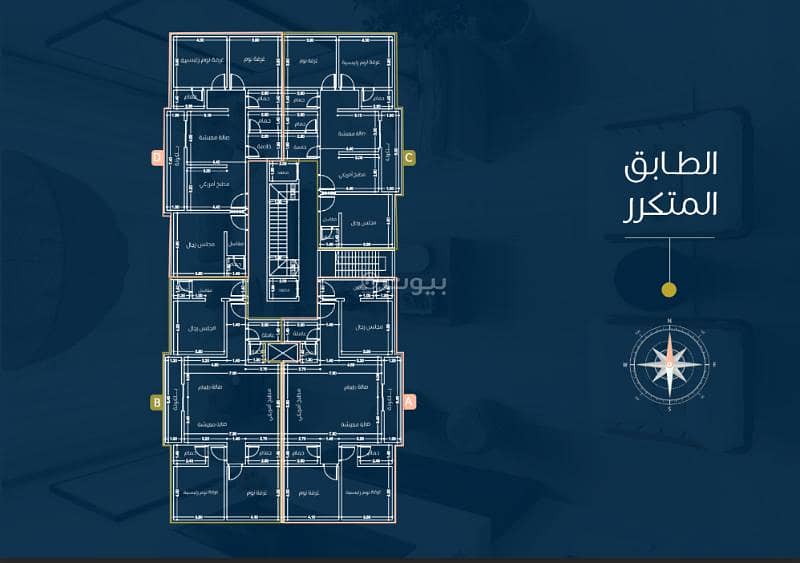 Apartment in North Jeddah，Al Nahdah 3 bedrooms 660000 SAR - 87608039