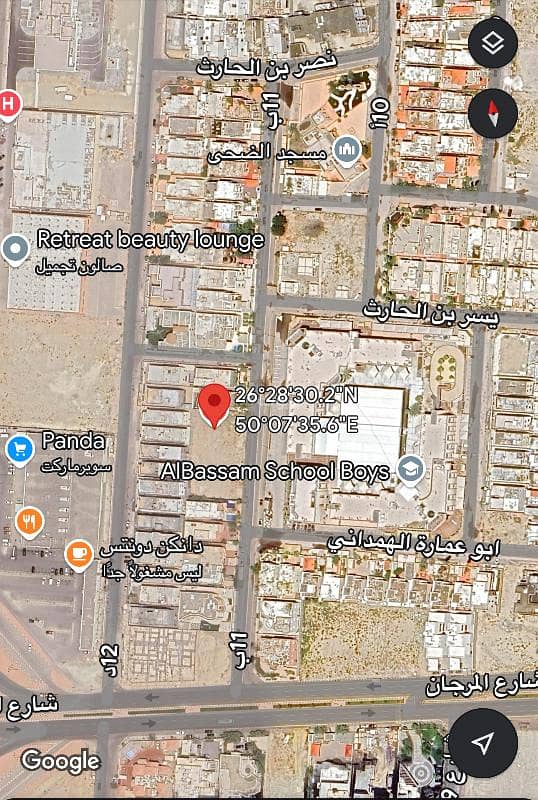 Land for sale in Al Shatea Al Sharqi, Dammam