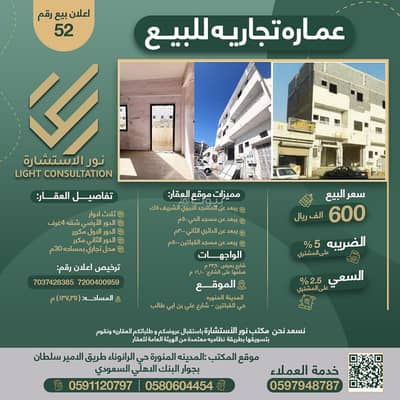 Building for Sale in Al Qiblatayn, Madina - Commercial building for sale