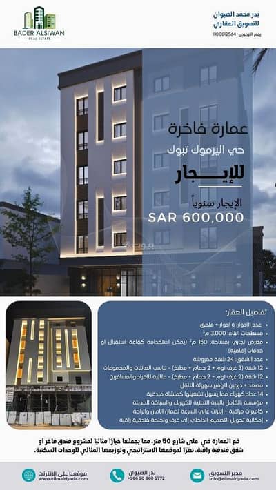 Building for Rent in Al Yarmuk, Tabuk - Building for rent in Al Yarmouk, Tabuk