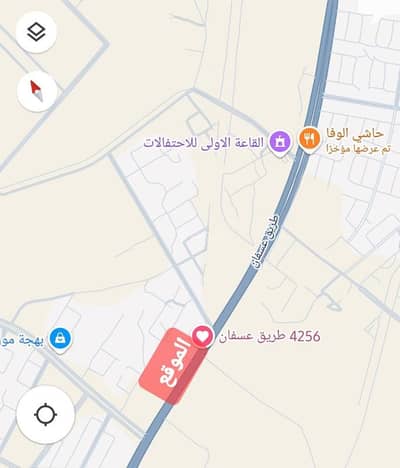 Commercial Land for Sale in As safwa, Jeddah - Two commercial plots on the Jeddah University - Asfan Road, Riyadh Plan