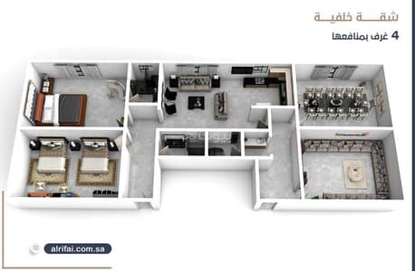 4 Bedroom Flat for Sale in North Jeddah, Jeddah - Four-bedroom apartment for sale in Jeddah, Al Salamah district, immediate availability