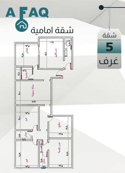 شقة 5 غرف نوم للبيع في شمال جدة، جدة - شقة بـ 5 غرف نوم للبيع في الواحة