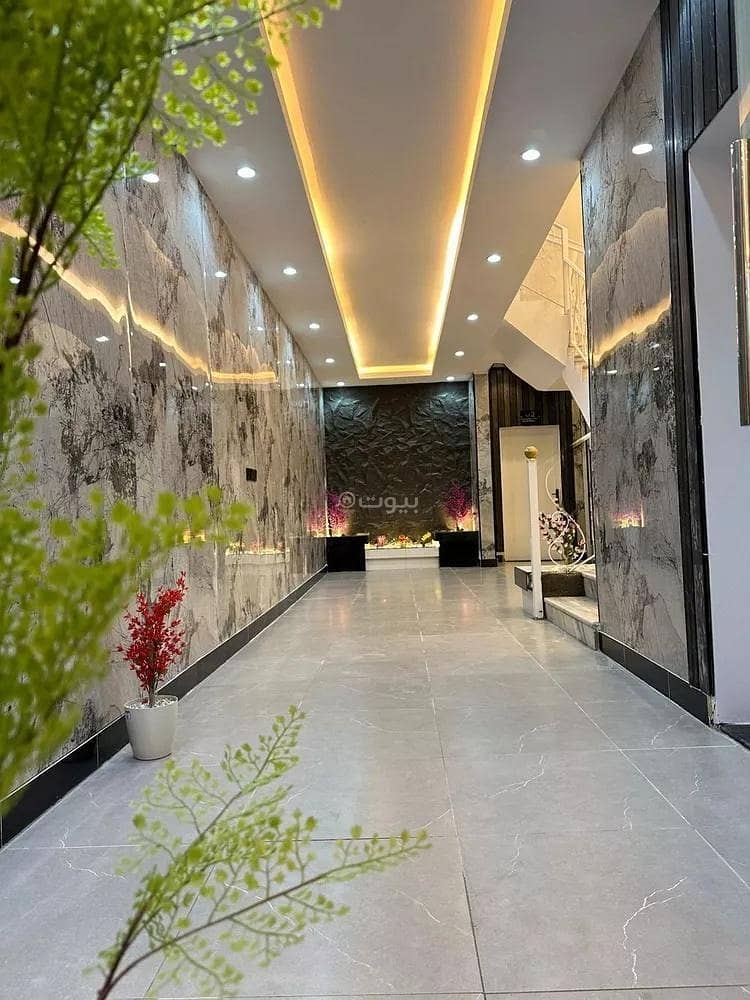 Available apartment with one bedroom, living room, bathroom, and kitchen in Al-Aqiq neighborhood, kitchen is fully equipped and split air conditioners are installed