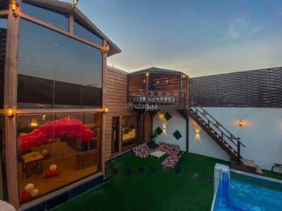 2 Bedroom Rest House for Rent in Taif - Elegant cottages - glass pool cottage