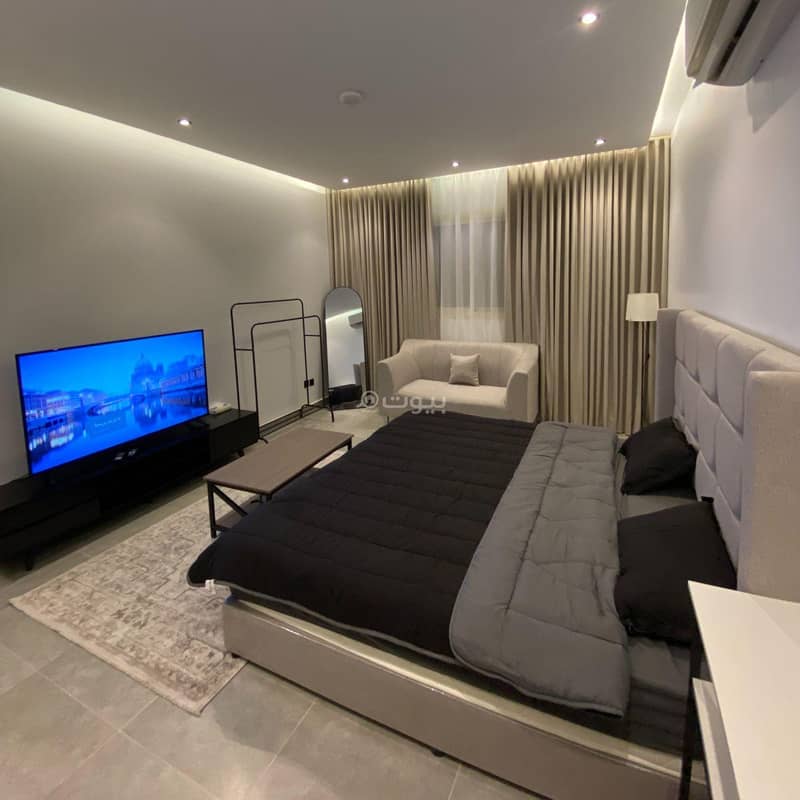A hotel studio