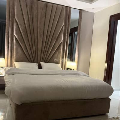 1 Bedroom Flat for Rent in Jeddah - Bedroom with a luxury furniture hall 2025