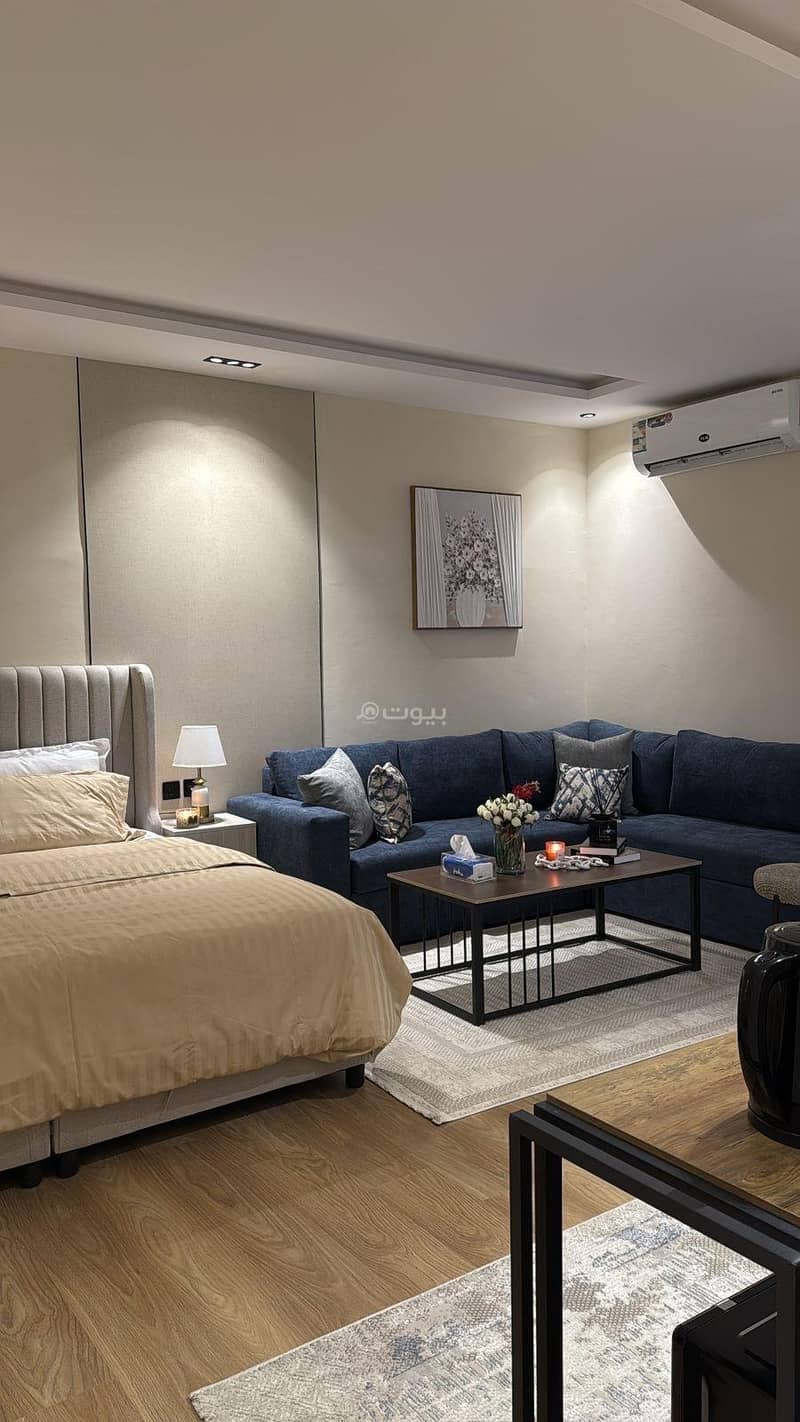 Studio with a Master bed and smart entry