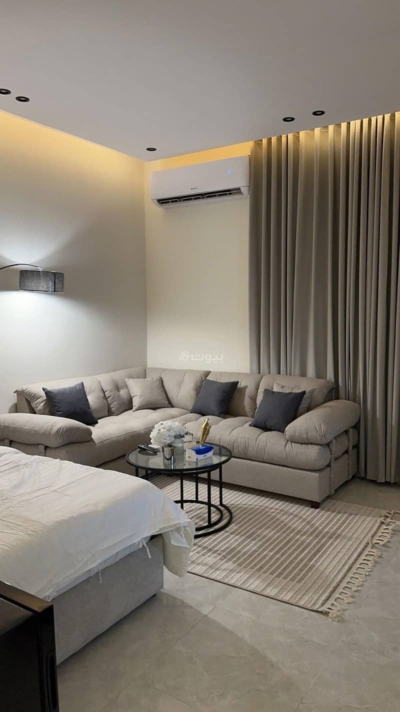 Studio with master bed and outdoor seating