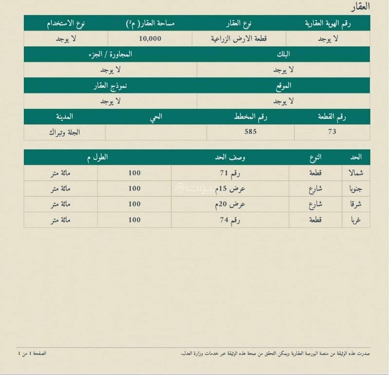 Land 250000 SAR - 87666755