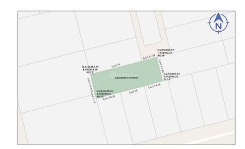 ارض  للبيع في ظهره العودة غرب، الدرعية - Land for sale on Zahra Al Awda Street, west 96, Zahra Al Awda West neighborhood, Emirate City, Riyadh region - Al Derihe, Riyadh region