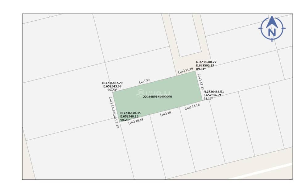 Land for sale on Zahra Al Awda Street, west 96, Zahra Al Awda West neighborhood, Emirate City, Riyadh region - Al Derihe, Riyadh region Land for sale on Zahra Al Awda Street, west 96, Zahra Al Awda West neighborhood, Emirate City, Riyadh region - Al Derihe, Riyadh region