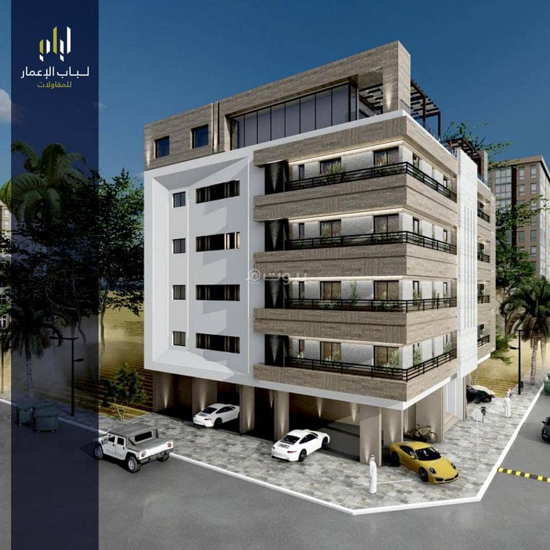 4 rooms apartment for sale in Al Rawdah neighborhood, front facing, with two entrances, new