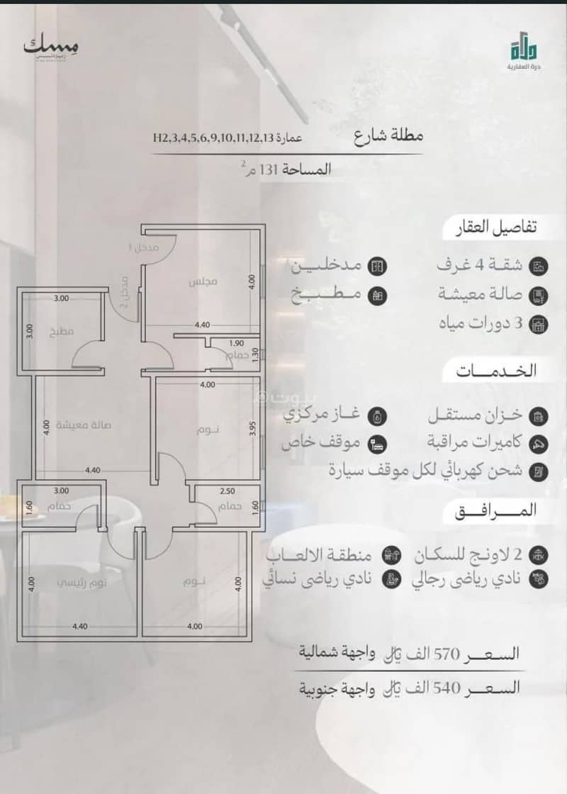 Three rooms of hospitality