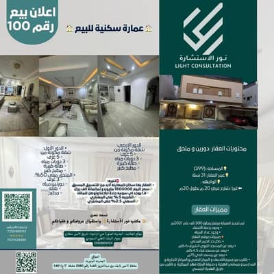 Building for Sale in Al Qaswa, Madina - Residential building for sale in Al-Qaswa district, Al-Madinah Al-Munawarah