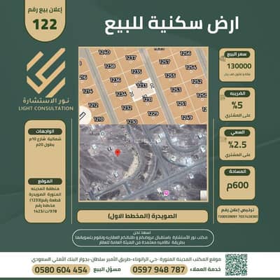 ارض  للبيع في صويدرة، المدينة المنورة - للبيع ارض سكنية بالصويدرة