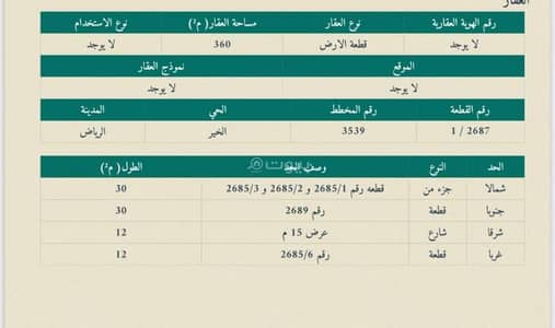 Land for Sale in North Riyadh, Riyadh - Riyadh, Hay Al Khair, piece of land