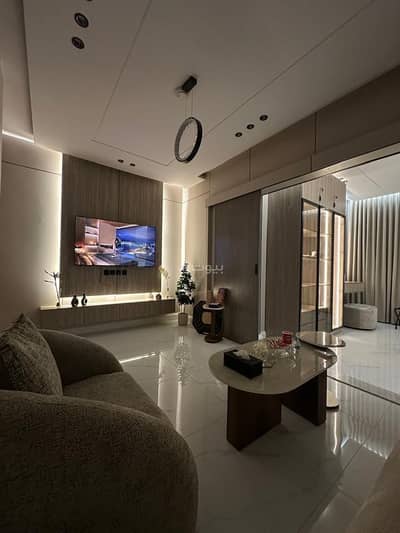 شقة 1 غرفة نوم للايجار في جدة - شقة بتصميم مودرن فاخرة غرفة نوم وصالة
