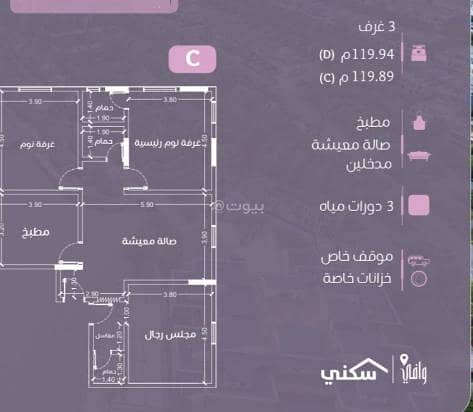 Apartment 3 for sale in Kayan Al Nahda 155 project